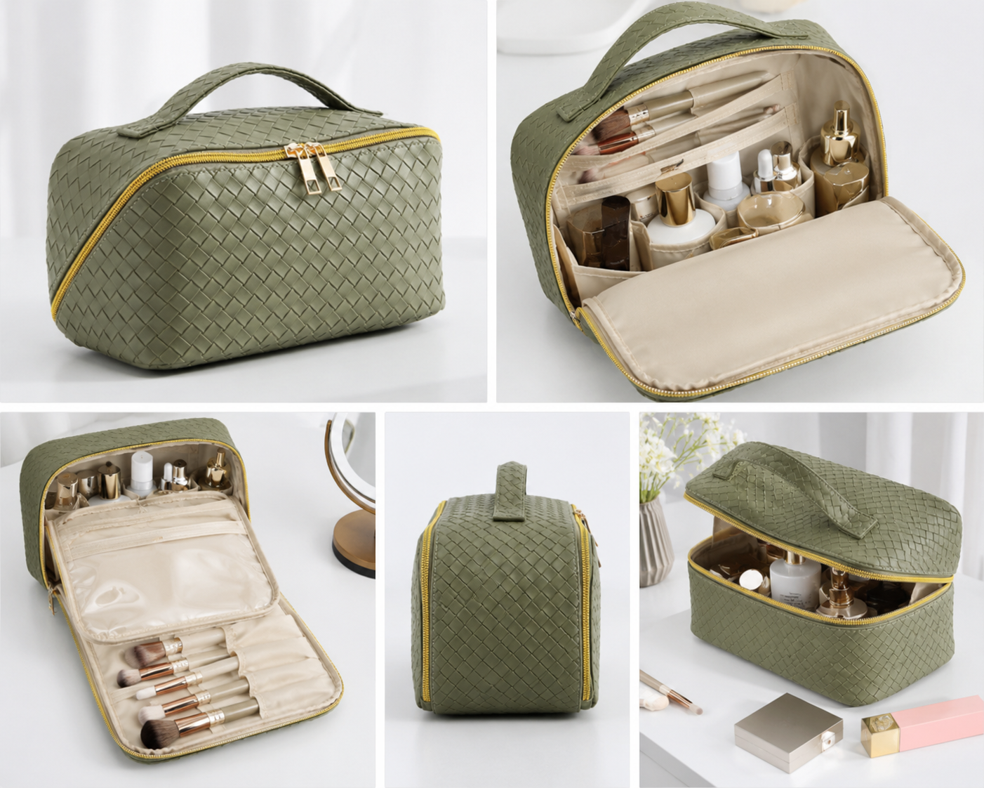 Stay Organized Anywhere – Waterproof Travel Makeup & Toiletry Organizer Bag